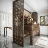 Vách ngăn phòng thờ gỗ tự nhiên