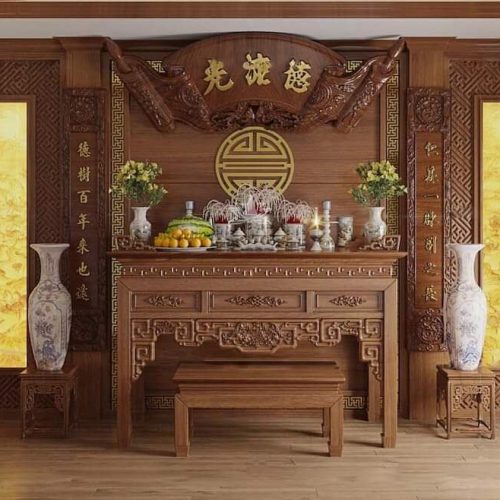 Mẫu nội thất phòng thờ – M011