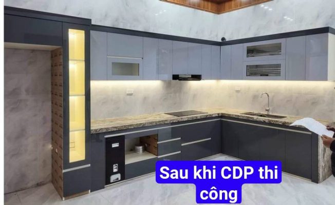 Dự án tủ bếp nhà chị Hằng Nông Cống